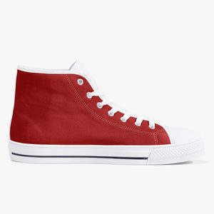 179. Classic High-Top Canvas Shoes - White/Black