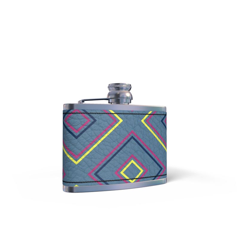 Leather Wrapped Hip Flask