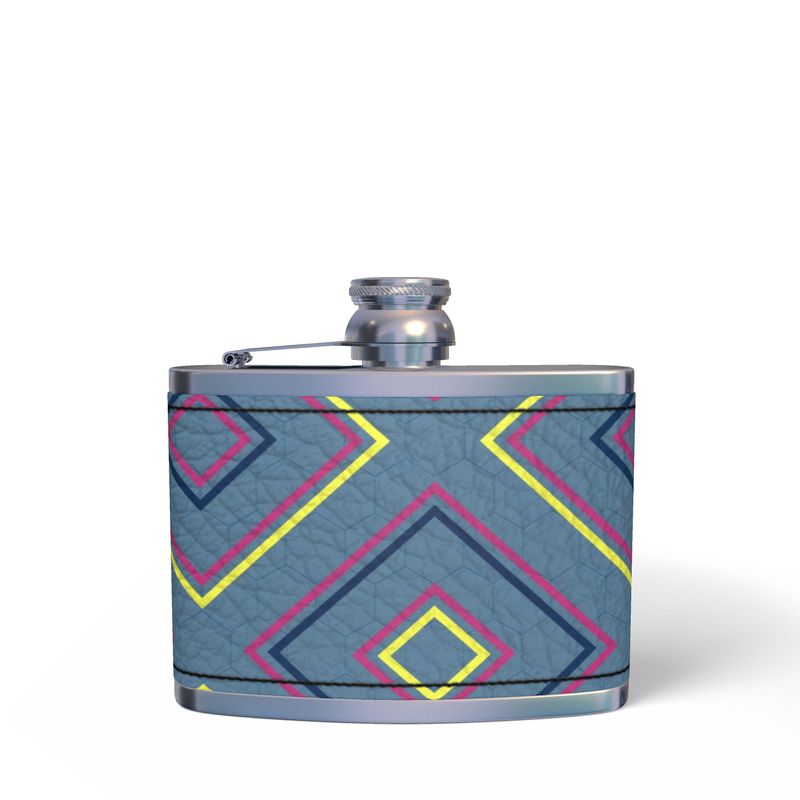 Leather Wrapped Hip Flask