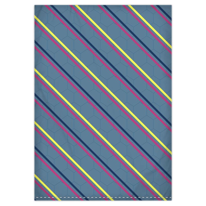 Retro Honeycomb Stripe Duvet Cover