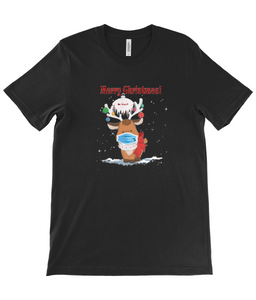 Unisex  reindeer christmas t shirt