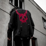 Harajuku Gothic Demon Hunter Skull denim jacket