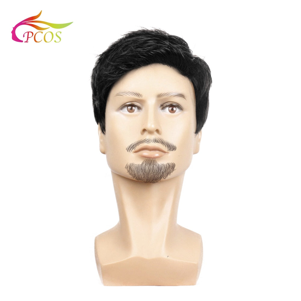 Mens Black Wig