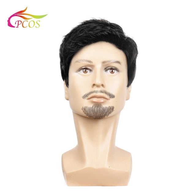 Mens Black Wig