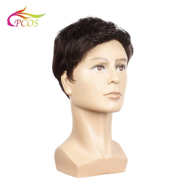 Mens Black Wig