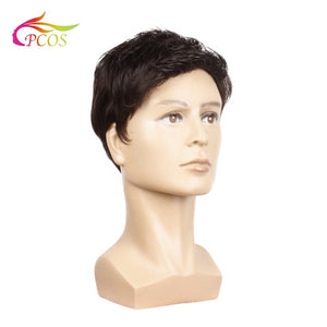 Mens Black Wig