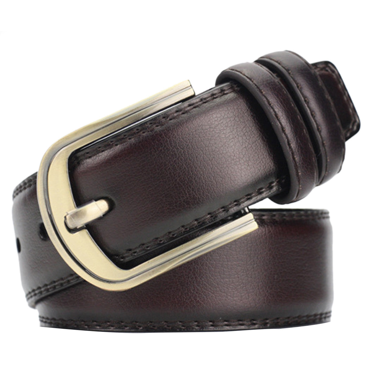 Men Classic Belt with Pin Buckle Simple - Dravens apparel