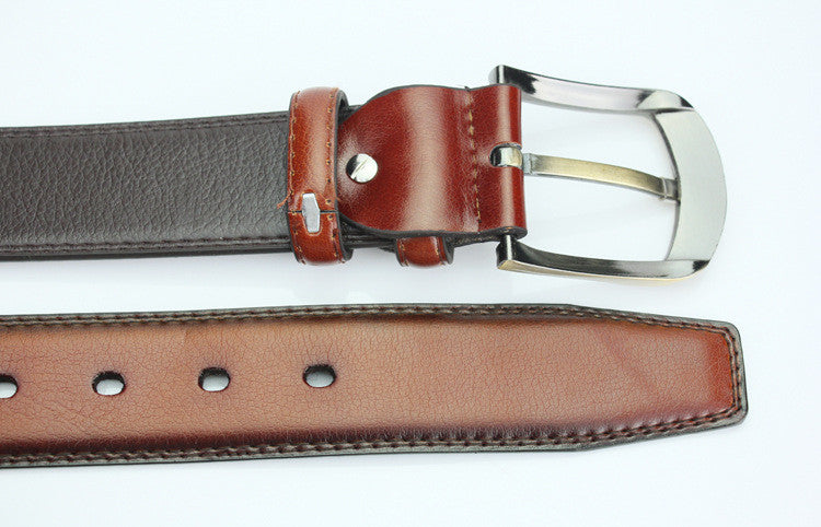 Men Classic Belt with Pin Buckle Simple - Dravens apparel