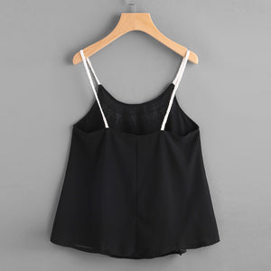 Women Chiffon Camis   Sleeveless Vest Crop Top - Dravens apparel