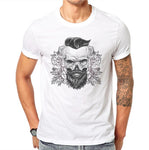 Sketch Beard Skull Design Men T Shirts - Dravens apparel